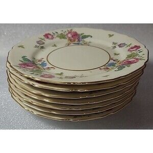 Thomas Ivory Thomas Bavaria "Rosemont” 6" Bread and Butter Plates set of 7
